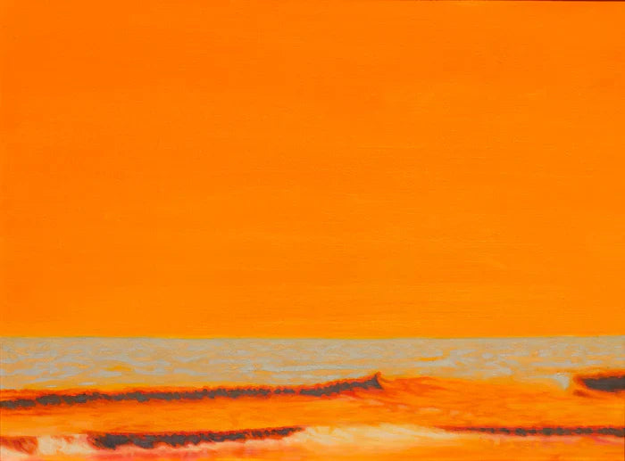 Ocean Break, Stuart Landis, 2023, oil paint, 12 x 16 in. / 30.48 x 40.64 cm.