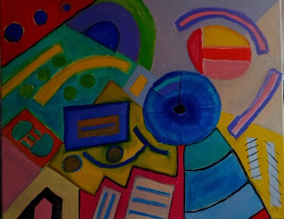 Abstract #01, 2024, oil on canvas, 24 x 30 in. / 60.96 x 76.2 cm.