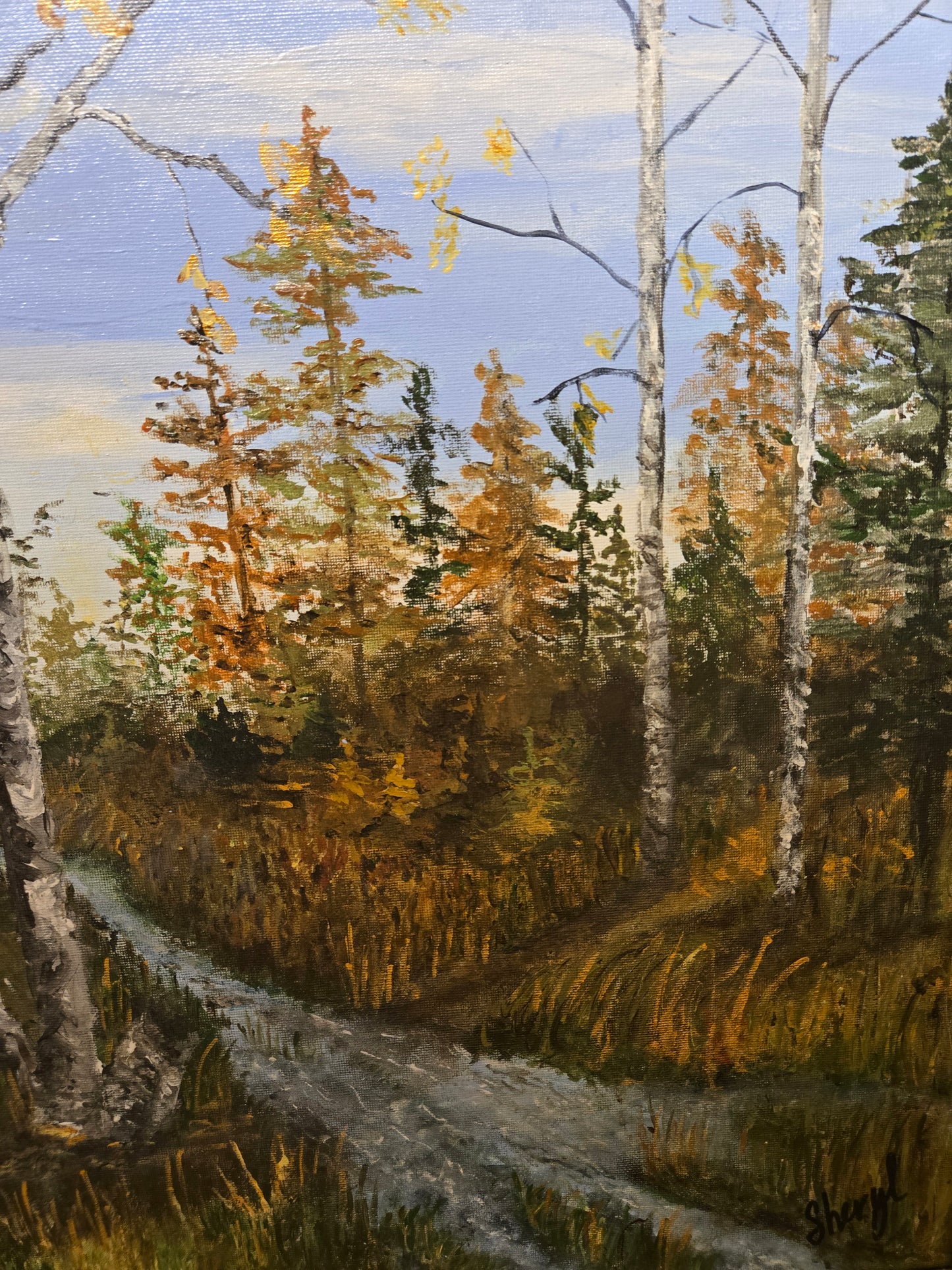 Edge of Summer, 2024, acrylic, 14 x 18 in. / 35.56 x 45.72 cm.