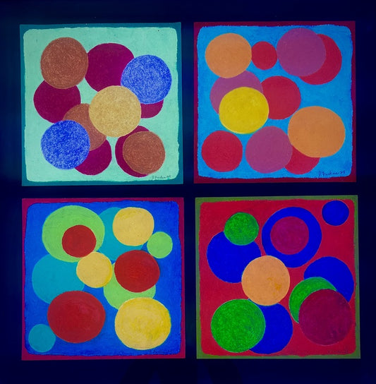 10. 25. 24., 2024, oil pastel on cotton paper, 31 x 30 in. / 78.74 x 76.2 cm.