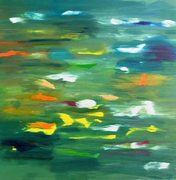 Abstract #13, 2023, oil on canvas, 36 x 36 in. / 91.44 x 91.44 cm.