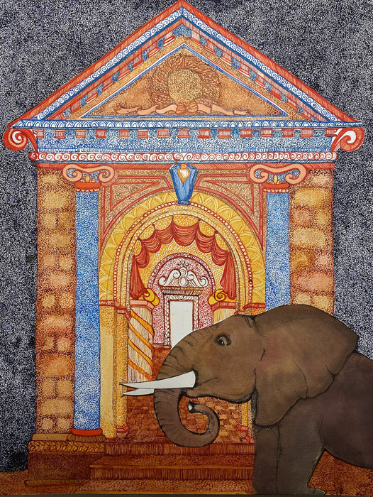 14th & 8th, 2022, mixed media, 24 x 18 in. / 60.96 x 45.72 cm.