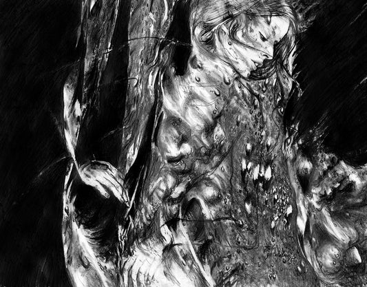 In a Lonely Place, 2016, graphite pencil on paper, 16 x 20 in. / 40.64 x 50.8 cm.