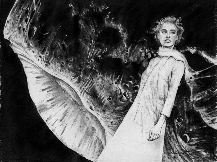 That Magnificent Desolation, 2017, graphite pencil on paper, 16 x 20 in. / 40.64 x 50.8 cm.