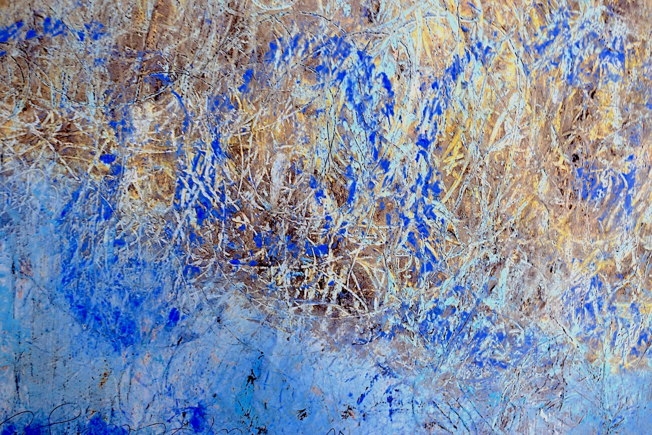 Water, 2020, mixed media on canvas, 24 x 20 in. / 60.96 x 50.8 cm.