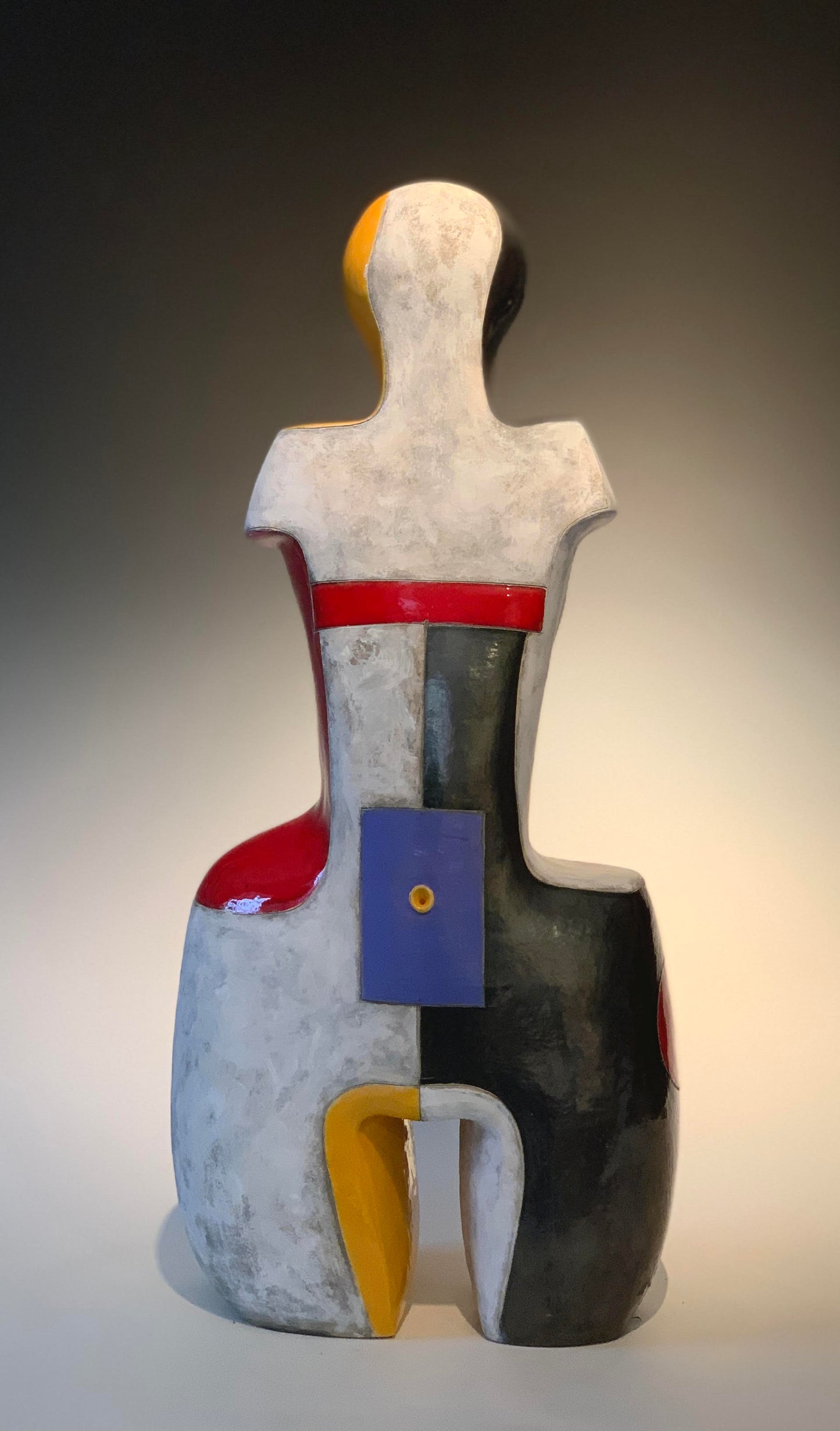 Primary Woman, 2016, ceramic, 25 x 12 x 8 in. / 63.5 x 30.48 x 20.32 cm.
