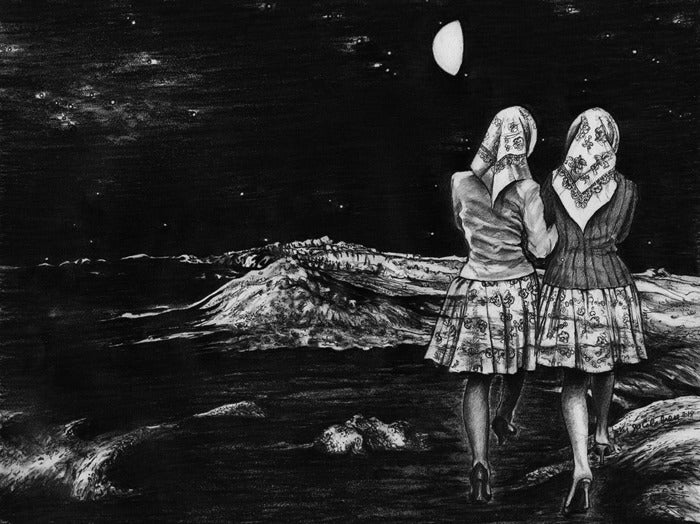 The Pilgrimage-Take to the Sky, Supernatural High, 2020, graphite pencil on paper, 20 x 16 in. / 50.8 x 40.64 cm.