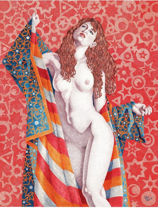 The Enchantment, 2021, pen and ink, 30 x 26 in. / 76.2 x 66.04 cm.