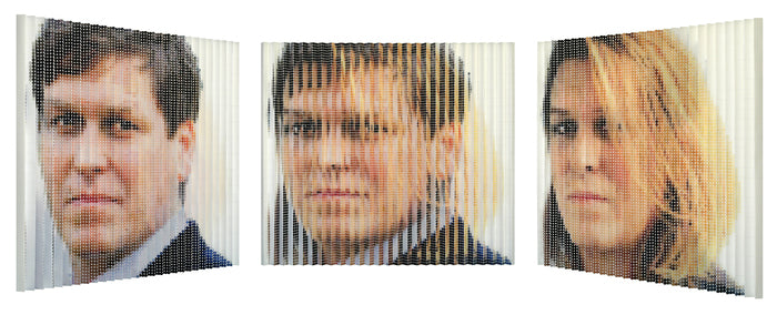 Chris Beck / Kristin Beck, 2020, chinese watercolor on paper, 42 x 42 in. / 106.68 x 106.68 cm.