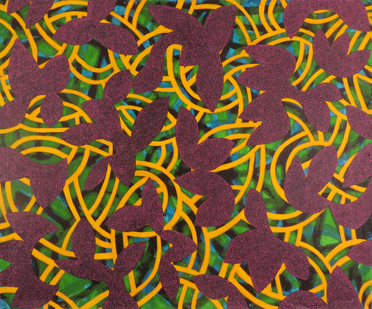 GUST, 2018, synthetic polymers on canvas, 60 x 72 in. / 23.6 x 28.3 cm.