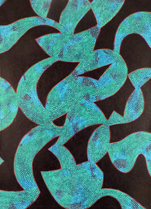BULL, 2018, synthetic polymers on canvas, 48 x 36 in. / 121.92 x 91.44 cm.