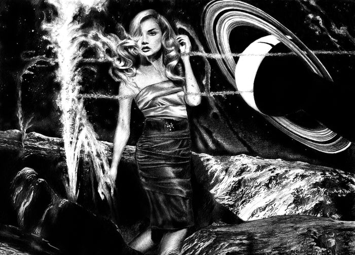 Dark Night of the Soul, 2012, graphite pencil on paper, 16 x 20 in. / 40.64 x 50.8 cm.