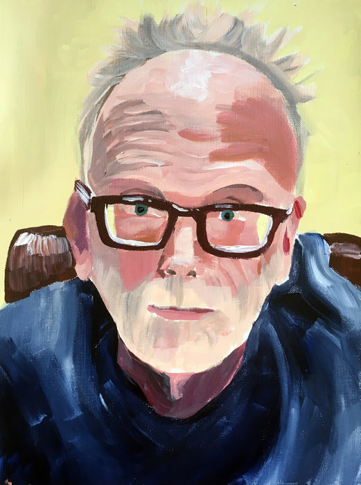 Portrait of My Father, 2018, acrylic, 12 x 9 in. / 30.48 x 22.86 cm.