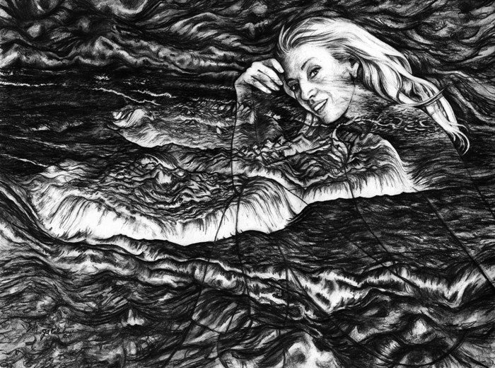 Secret Storm Venus, 2022, graphite pencil on paper, 16 x 20 in. / 40.64 x 50.8 cm.