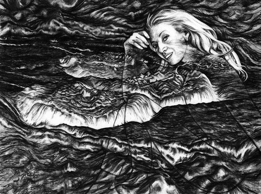 Secret Storm Venus, 2022, graphite pencil on paper, 16 x 20 in. / 40.64 x 50.8 cm.