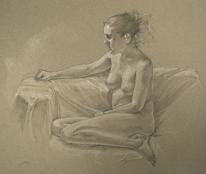 Maggie, 2022, prisma pencil, 12 x 15 in. / 30.48 x 38.1 cm.
