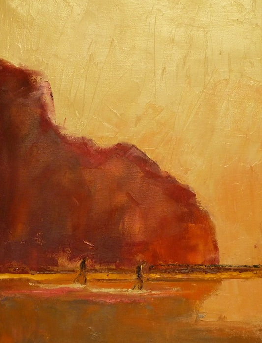 Dusk at Tennessee Valley Beach, 2020, oil, 16 x 12 in. / 40.64 x 30.48 cm.