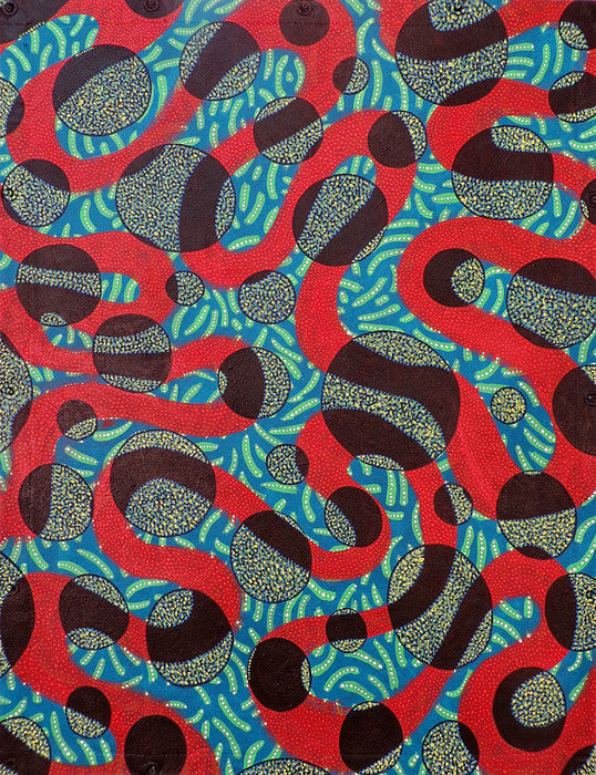 BOAZ, 2019, polymers on canvas, 48 x 36 in. / 121.92 x 91.44 cm.