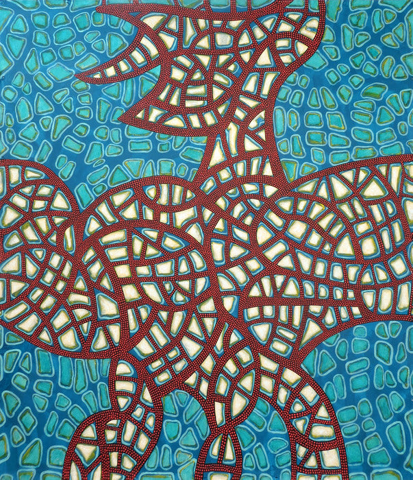 MYTH, 2020, acrylic on canvas, 96 x 84 in. / 243.84 x 213.36 cm.