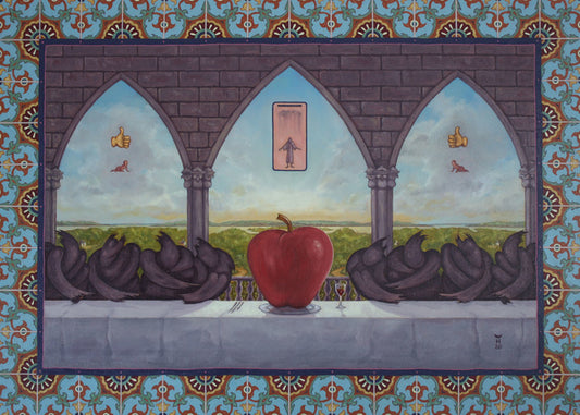 The Big Apple, 2020, oil on canvas, 33 x 24 in. / 83.82 x 60.96 cm.