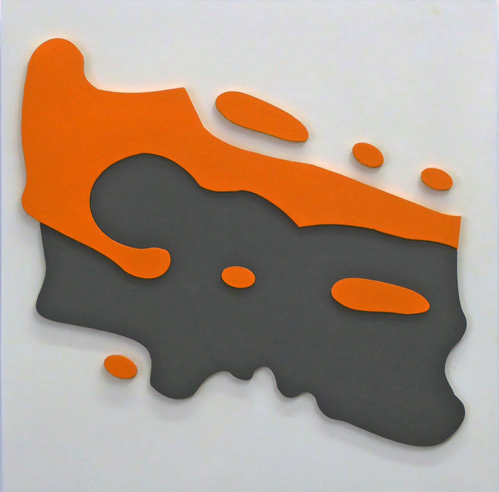 Polymorphus, 2020, spray painted wood panel, 12 x 12 in. / 30.48 x 30.48 cm.