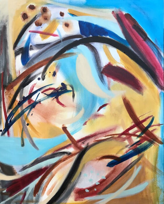 A Fun Day!, 2021, acrylic on gallery-wrapped canvas, 30 x 24 in. / 76.2 x 60.96 cm.