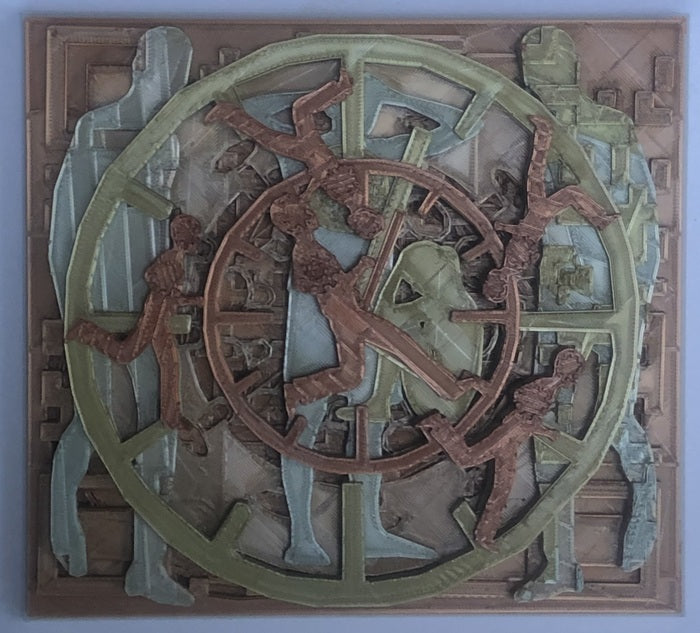 1123 Running Time, 2022, 3D print, 5 x 5.5 in. / 12.7 x 13.97 cm.