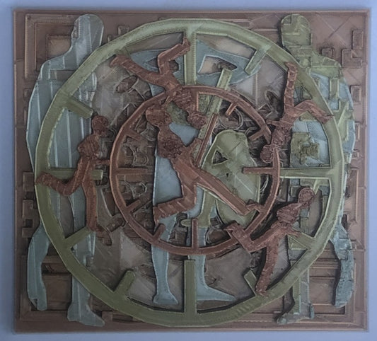 1123 Running Time, 2022, 3D print, 5 x 5.5 in. / 12.7 x 13.97 cm.