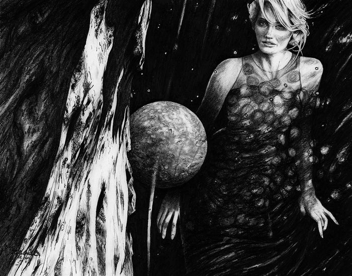 The Forms of Things Unknown I, 2023, graphite pencil on paper, 16 x 20 in. / 40.64 x 50.8 cm.