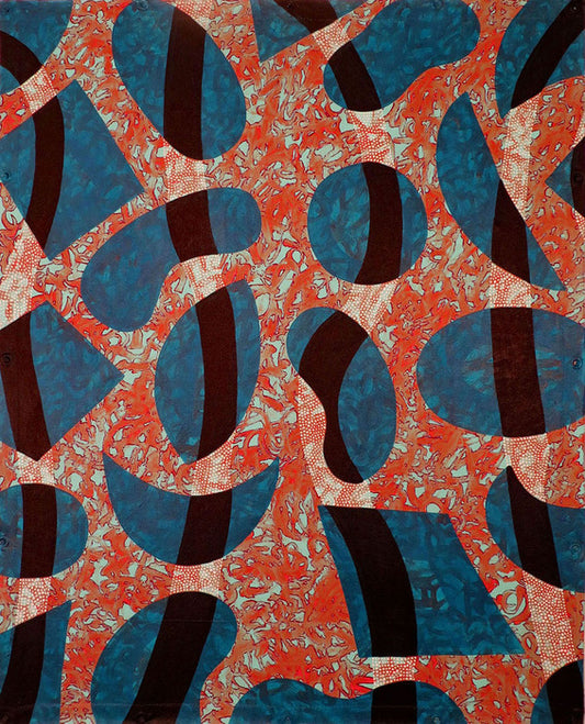 MASK, 2019, acrylic on canvas tarpaulin, 60 x 48 in. / 152.4 x 121.92 cm.