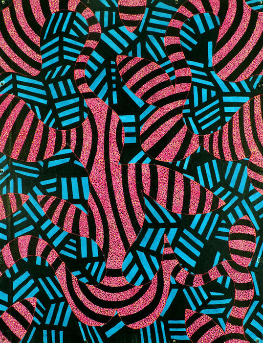 ZBRA, 2018, acrylic on canvas tarpaulin, 48 x 36 in. / 121.92 x 91.44 cm.