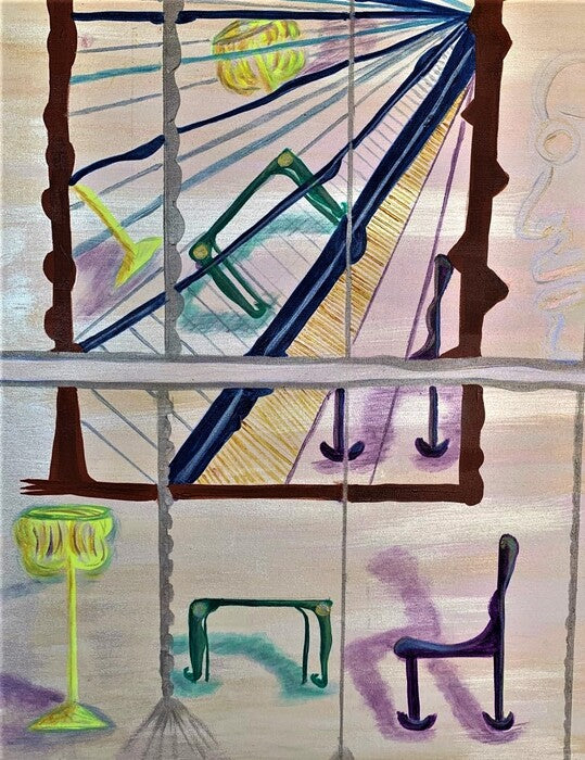 What You See is What You...?, 2021, acrylic on canvas, 36 x 24 in. / 91.44 x 60.96 cm.