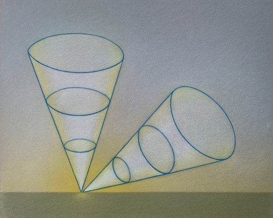 Gaining Perspective: Dawn's Early Light, 2020, colored pencil, 19 x 25 in. / 48.26 x 63.5 cm.
