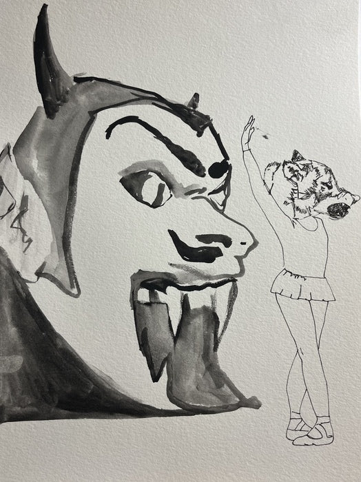 Untitled 3, 2021, watercolor pencil on paper, 12 x 8 in. / 30.48 x 20.32 cm.