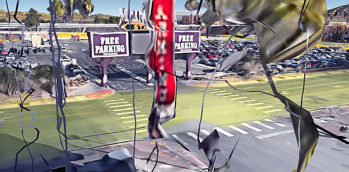 Glitch 03, 2021, pigment print, 24 x 48 in. / 60.96 x 121.92 cm.