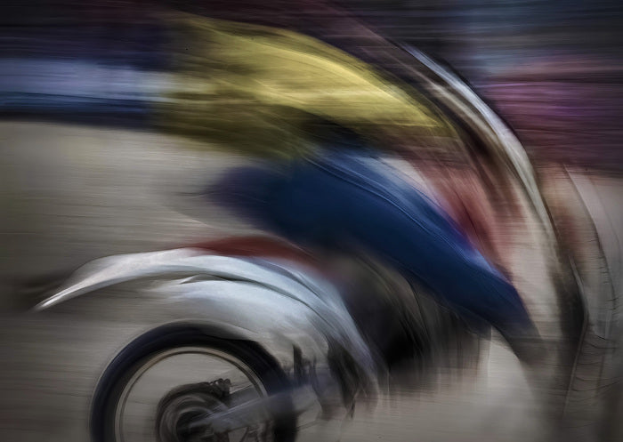 Motion, 2022, photography on metal, 21 x 30 in. / 53.34 x 76.2 cm.