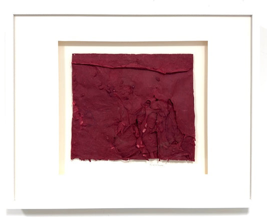 Trying to Breathe, 2024, handmade paper, 16 x 12 in. / 40.64 x 30.48 cm.