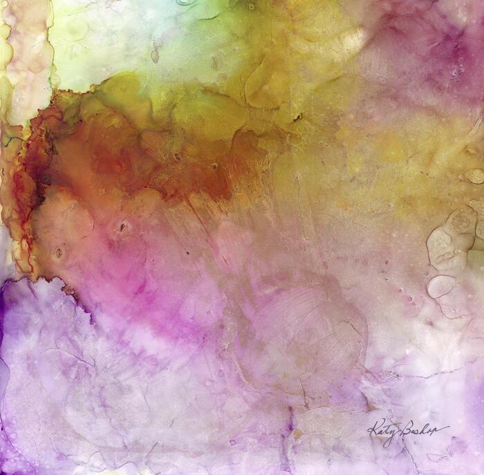 TRANSITIONING, 2023, mixed media, 12 x 12 in. / 30.48 x 30.48 cm.