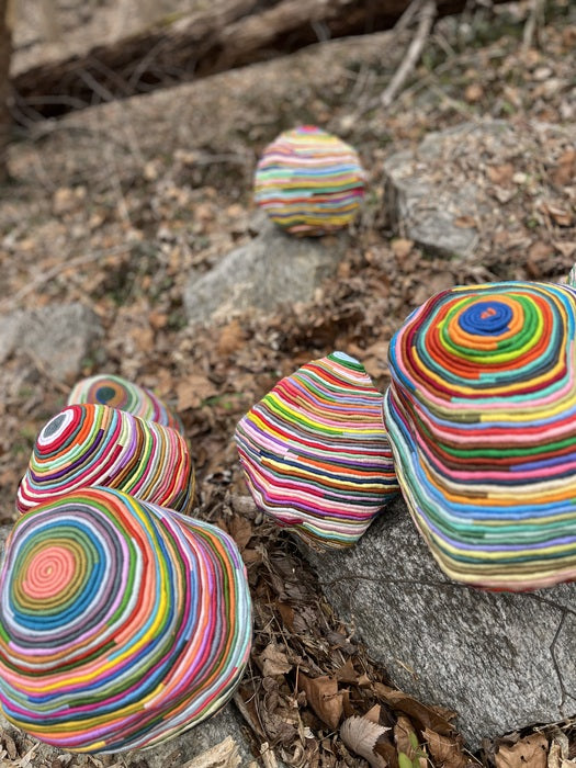Color Quarry, 2023, mixed media, 12 x 12 x 12 in. / 30.48 x 30.48 x 30.48 cm.