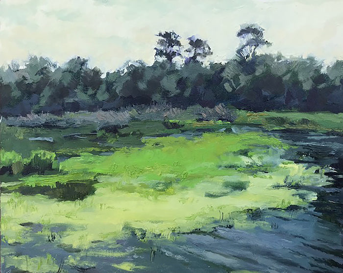 Duckweed, 2023, oil on panel, 10 x 8 in. / 25.4 x 20.32 cm.