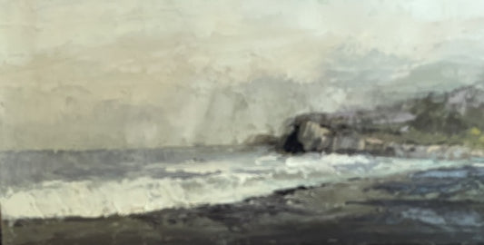 Point Reyes Seashore, 2023, oil, 6 x 10 in. / 15.24 x 25.4 cm.