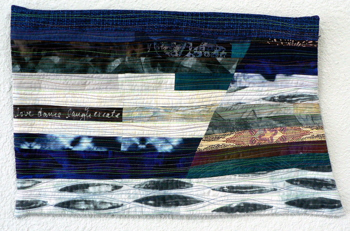 The Fish in the Sea 4, 2018, mixed media, 20 x 12 in. / 50.8 x 30.48 cm.