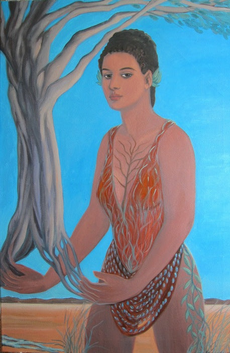 Gaia - Tree of Life, 2019, oil on canvas, 36 x 24 in. / 91.44 x 60.96 cm.