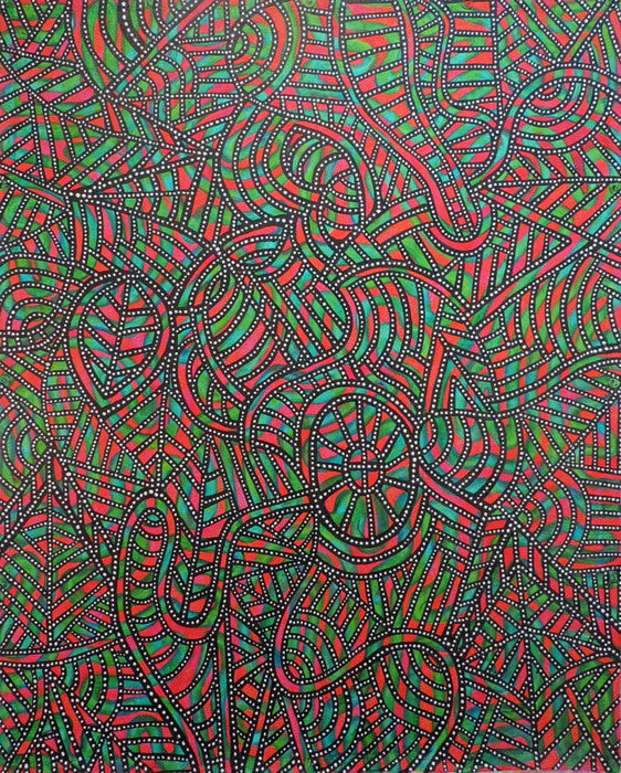 PIXI, 2023, acrylic on canvas tarpaulin, 60 x 48 in. / 152.4 x 121.92 cm.