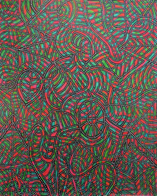 PIXI, 2023, acrylic on canvas tarpaulin, 60 x 48 in. / 152.4 x 121.92 cm.