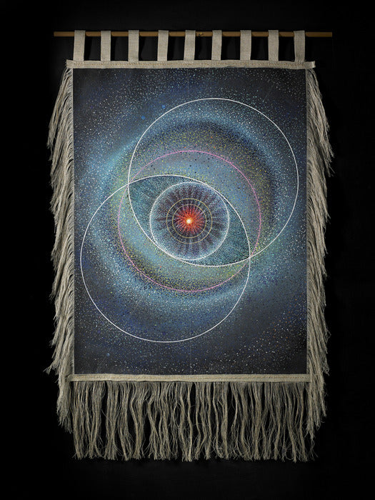 Eye in the Sky, 2024, acrylic on linen, 40 x 29 in. / 101.6 x 73.66 cm.