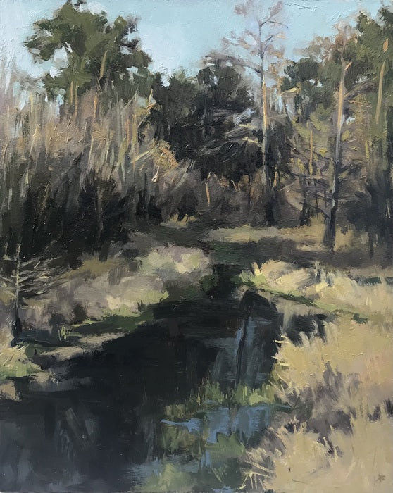 Winter Cordgrass, 2024, oil on panel, 10 x 8 in. / 25.4 x 20.32 cm.
