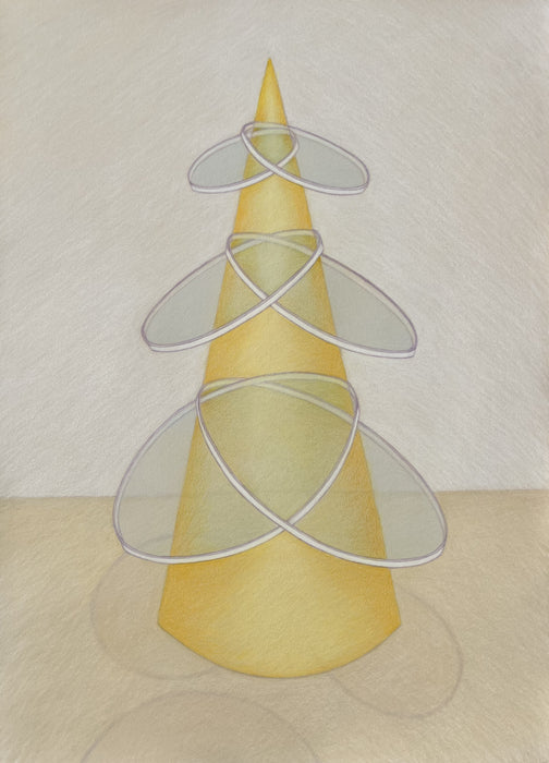 Star of Grace: Ellipses, 2024, colored pencil, 29 x 22 in. / 73.66 x 55.88 cm.