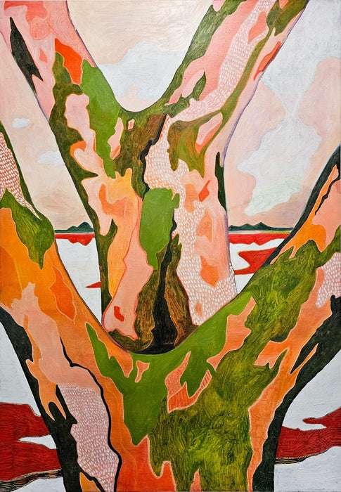 BodyLand, 2023, mixed media, 60 x 42 in. / 152.4 x 106.68 cm.