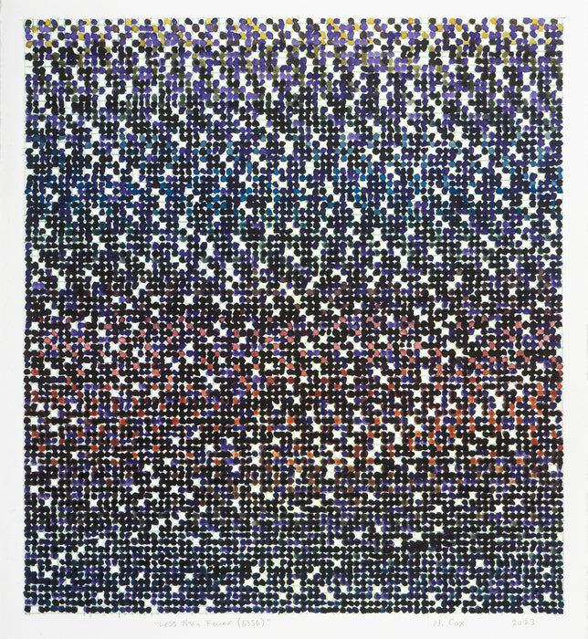 Less Than Fewer (6356), 2023, watercolor on paper, 11 x 12 in. / 27.94 x 30.48 cm.